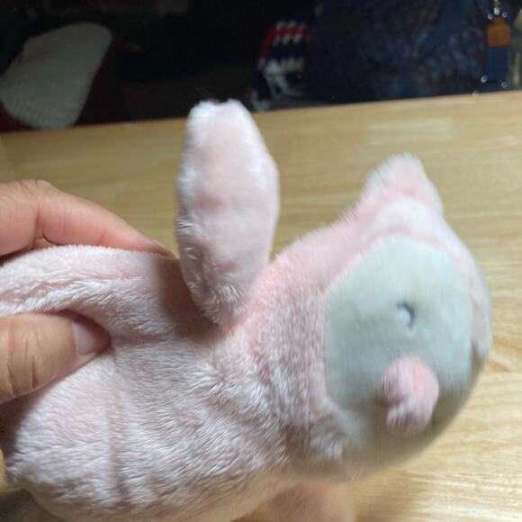 Just One You by Carter's For You Rattle Pink and White Owl Plush. Pre-Owned - Picture 6 of 9